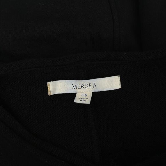 Voyageur By Mersea Frenchie Raw Edge V-Neck Sweatshirt Top Oversized OS 283409 - Picture 9 of 9